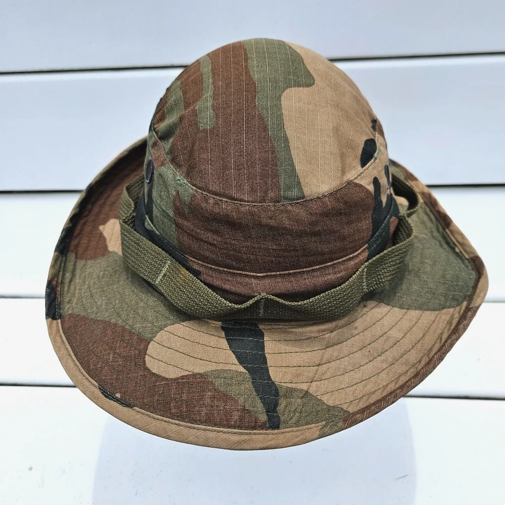 US Military Hat Sun Woodland Camouflage Pattern Type III Boonie Ripstop Camo 7